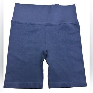Love & Sports Navy Seamless Bike Shorts Wicking Body Sculpting NWT Med 8-10